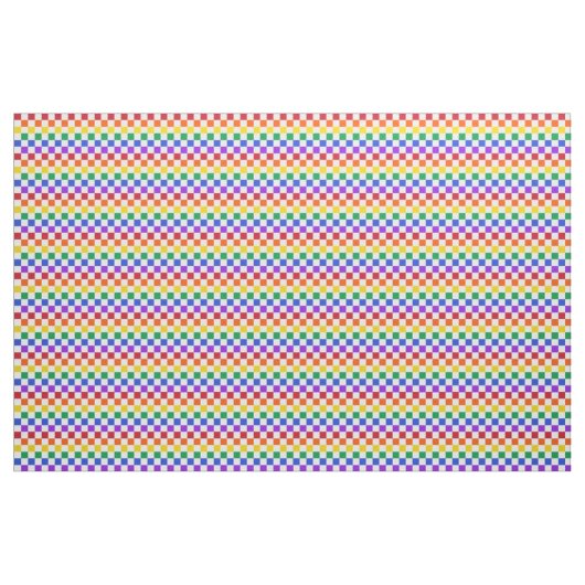 Checkered Regenbogen-kariertes buntes Stoff (Yard (91,4 cm))
