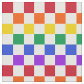 Checkered Regenbogen-kariertes buntes Stoff (Nahaufnahme)
