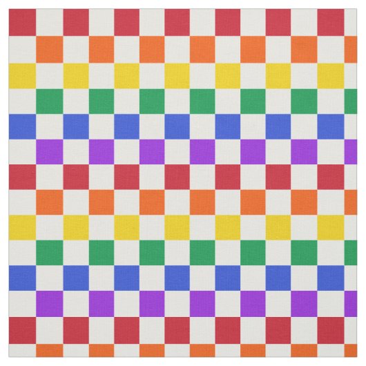 Checkered Regenbogen-kariertes buntes Stoff (Muster)