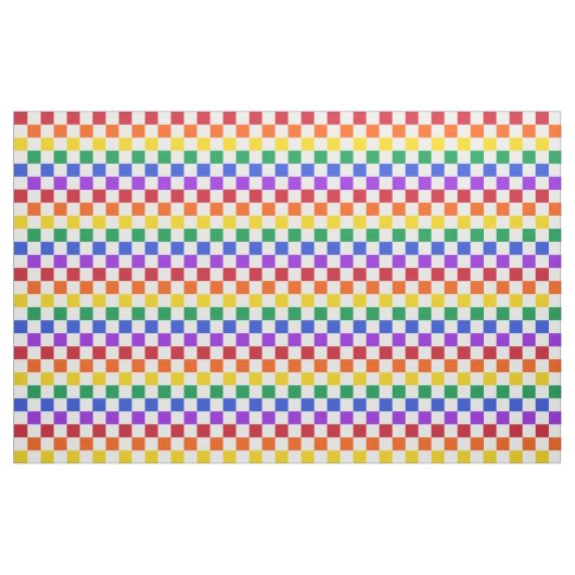 Checkered Regenbogen-kariertes buntes Stoff (Fat Quarter (45,7 x 55,9 cm))