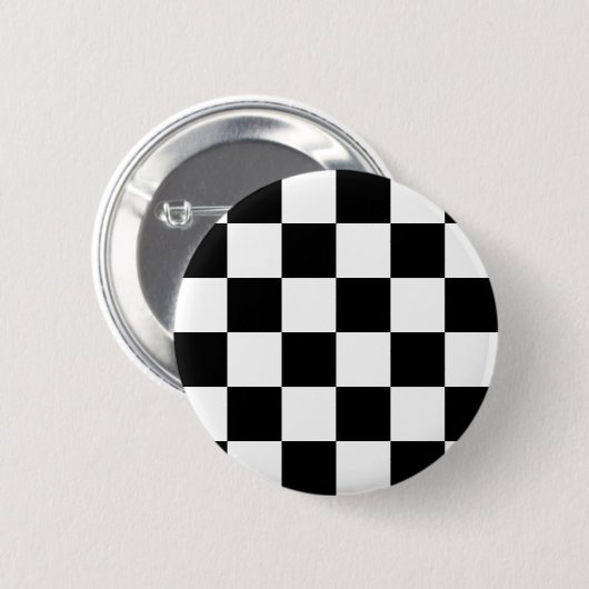 Checkered Schwarzweiss-Auto, das Flagge läuft Button (Vorne & Hinten)