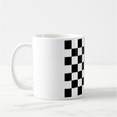 Checkered Schwarzweiss-Tasse Kaffeetasse (Links)