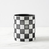Checkered Schwarzweiss-Tasse Tasse (Zentrum)