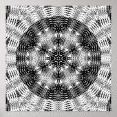 Checkered Sine Wave Distortion Mirrored 8x8x3x3x6x Poster (Vorne)