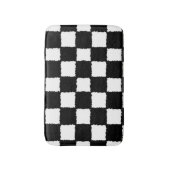 Checkered Spritzer-Schwarzweiss-Effekt Badematte (Vorderseite Vertikal)