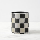 Checkered Tasse Schwarzweiss (Zentrum)