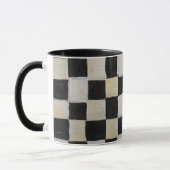 Checkered Tasse Schwarzweiss (Links)
