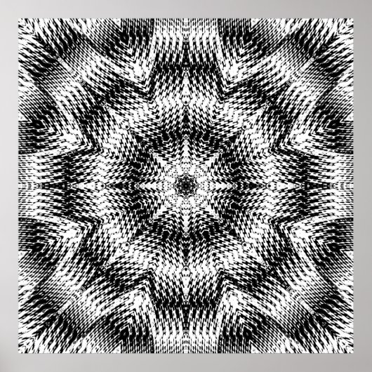 Checkered Wave Distortions 8xMirror Poster (Vorne)
