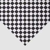 Checkered White and Black  Tissue Paper Seidenpapier (Ausschnitt)