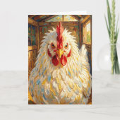 Checking on You | Funny Chicken Karte (Vorderseite)