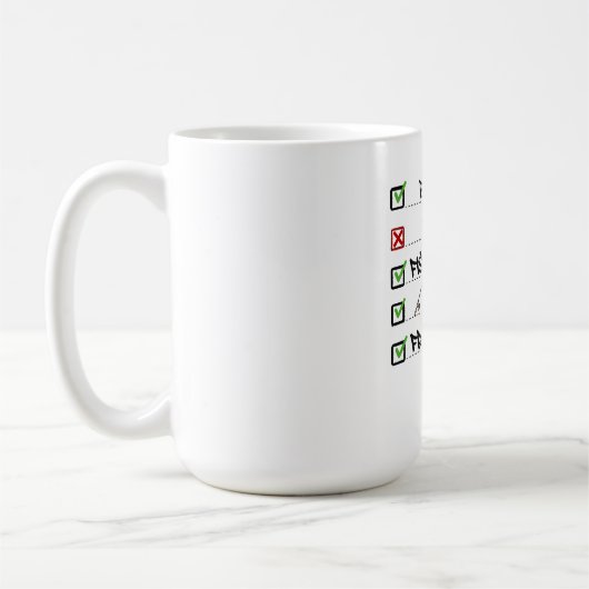 Checklist Funny Kaffeetasse (Links)
