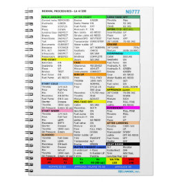 Checklist notepad notizblock