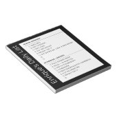 Checklist Simple Morning Evening ToDo Personalized Notizblock (angewinkelt)