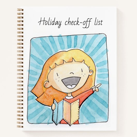 Checklist studio de vrolijke tekening notizblock (Vorderseite)