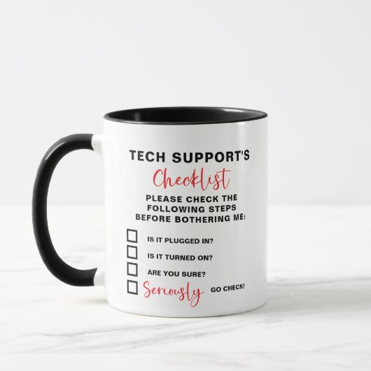 CHECKLIST-UNTERSTÜTZUNG FÜR anpassbare TextTECH Tasse (Links)