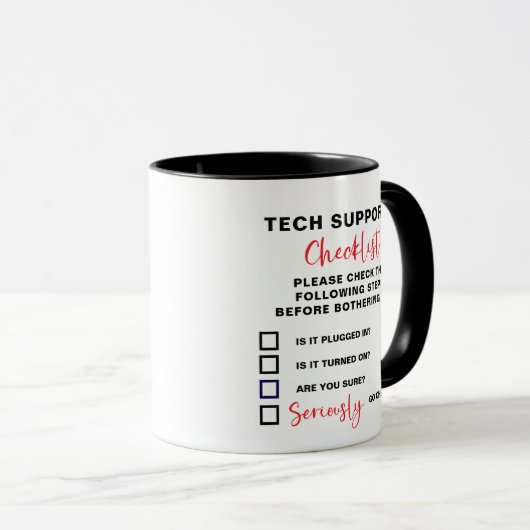 CHECKLIST-UNTERSTÜTZUNG FÜR anpassbare TextTECH Tasse (VorderseiteRechts)