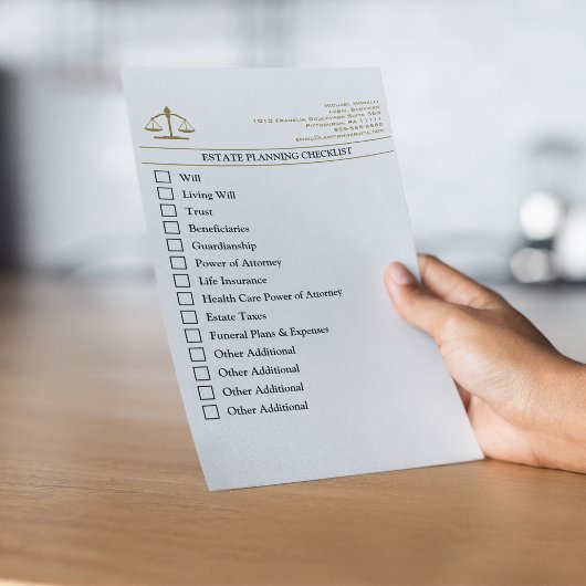 Checkliste Anwesen Planning