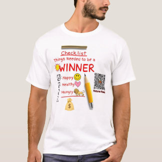 Checkliste des Gewinners T-Shirt