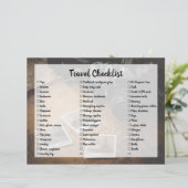 Checkliste für benutzerdefinierbare Reiseverpackun (Stehend Vorderseite)