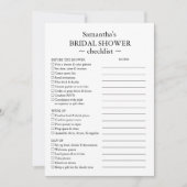 Checkliste für Brautparty und Stilhandbuch tropisc Einladung (Vorderseite)