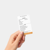 Checkliste für die zentrale Linie Ausweis (Handheld)