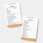 Checkliste für die zentrale Linie Ausweis (Vorder- & Rückseite)