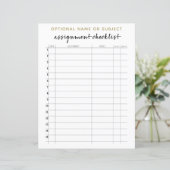 Checkliste für die Zuweisung von Bohoriarchmustern (Stehend Vorderseite)