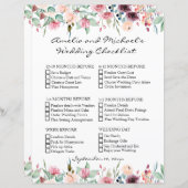 Checkliste für Hochzeiten in der Rosenrose (Vorne/Hinten)