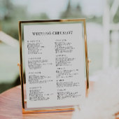 Checkliste für Minimalistische Hochzeit 12 Monate