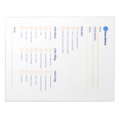 Checkliste für Süßgebäck: Ihre ultimative Kuchenbe Notizblock (Vorderseite)