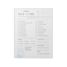 Checkliste für tägliche Selbstversorgung