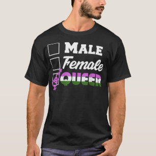 Checkliste Geschlecht Geschlechterkennzahl Flag LG T-Shirt