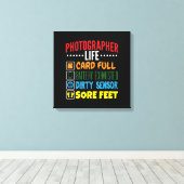 Checkliste "Leben der Fotografen" Leinwanddruck (Insitu (Holzboden))