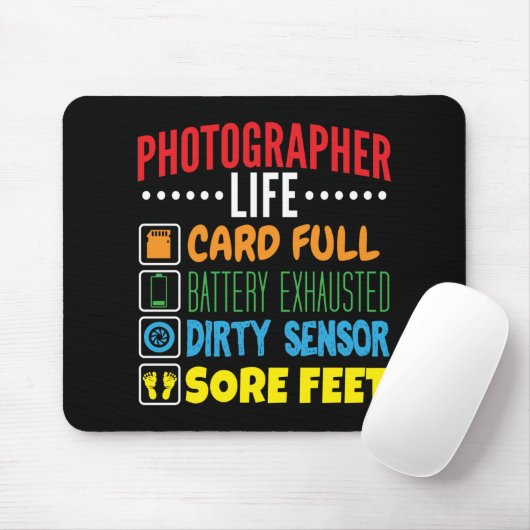 Checkliste "Leben der Fotografen" Mousepad (Mit Mouse)
