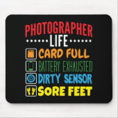 Checkliste "Leben der Fotografen" Mousepad (Vorne)