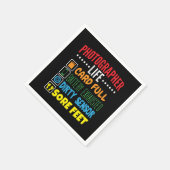 Checkliste "Leben der Fotografen" Serviette (Ecke)