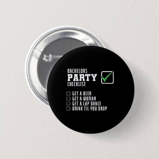 Checkliste Party Button (Vorne & Hinten)