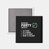 Checkliste Party Magnet (Vorderseite/Rückseite)