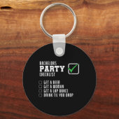 Checkliste Party Schlüsselanhänger (Vorderseite)