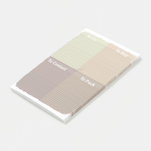 Checkliste Post-it Klebezettel (angewinkelt)