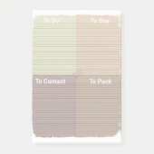 Checkliste Post-it Klebezettel (Vorderseite)