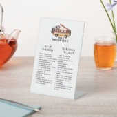 Checkliste RV Trailer Bearbeitbares Set nach oben Sockelschild (In SItu)