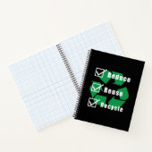 Checkliste "Umweltschutz" Recycle Wiederverwendung Notizblock (Innenseite)