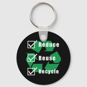 Checkliste "Umweltschutz" Recycle Wiederverwendung Schlüsselanhänger