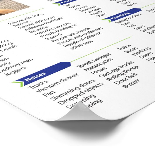 Checkliste "Welpensozialisierung" Poster (Ecke)