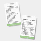 Checklisten für Intubation und Sedation Ausweis (Vorder- & Rückseite)