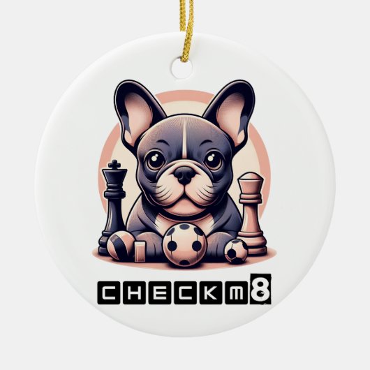 CheckM8 Keramik Ornament (Vorne)