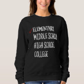 Checkmark 2023 Elementary Graduation 6th Grade Gra Sweatshirt (Vorderseite)