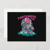 Checkmate Astronaut Schach Postkarte (Vorne/Hinten)