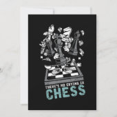 Checkmate Bishop Schess Geek Gift Schach Einladung (Vorderseite)